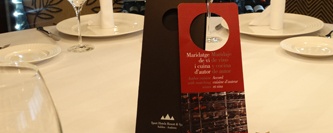 Signature cuisine with matching wines Signature cuisine with matching wines