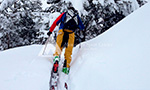 guided excursions with mountain skis